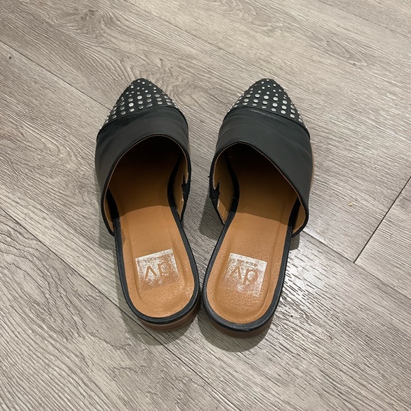 Dolce Vita Black Studded Women's Mules - Picture 3 of 6